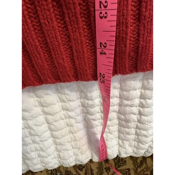 Vintage Woolrich Women's Snowflake Sweater, Red, XL, Angora - Picture 8 of 11